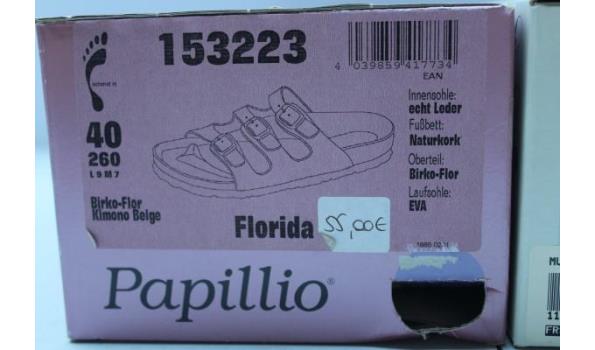 2 paar div sandalen, BIRKENSTOCK en PAPILLIO, m40